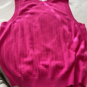 Free Assembly Hot Pink Vest or Sleeveless sweater.  Size XL